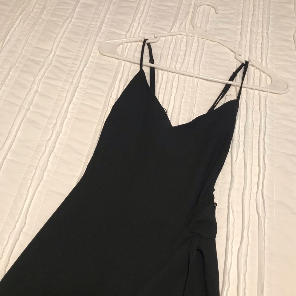 Black Lulus dress with slit
